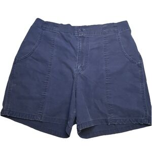 David Taylor Navy Blue Elastic Waist Casual Utility‎ Shorts Size 26 Waist